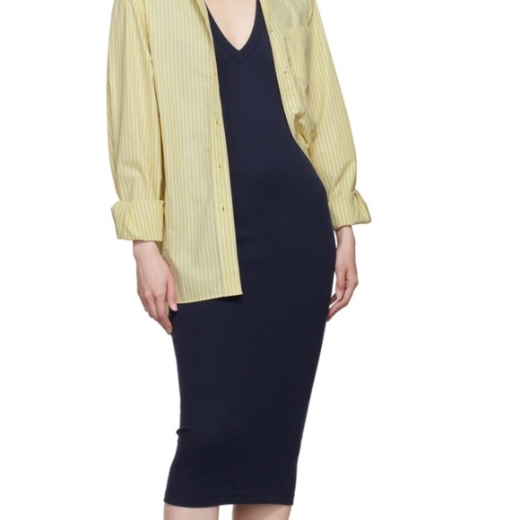 Flore Flore Dewi Midi Dress Navy - Picture 2 of 3